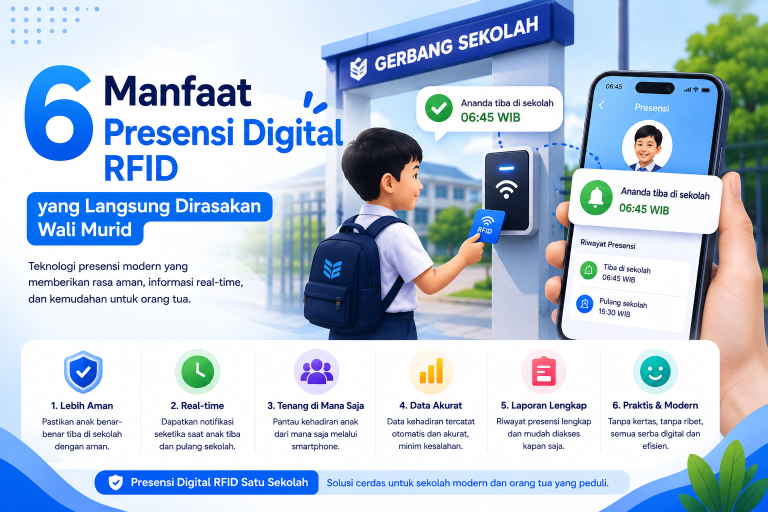Manfaat Presensi Digital RFID yang Langsung Dirasakan Wali Murid