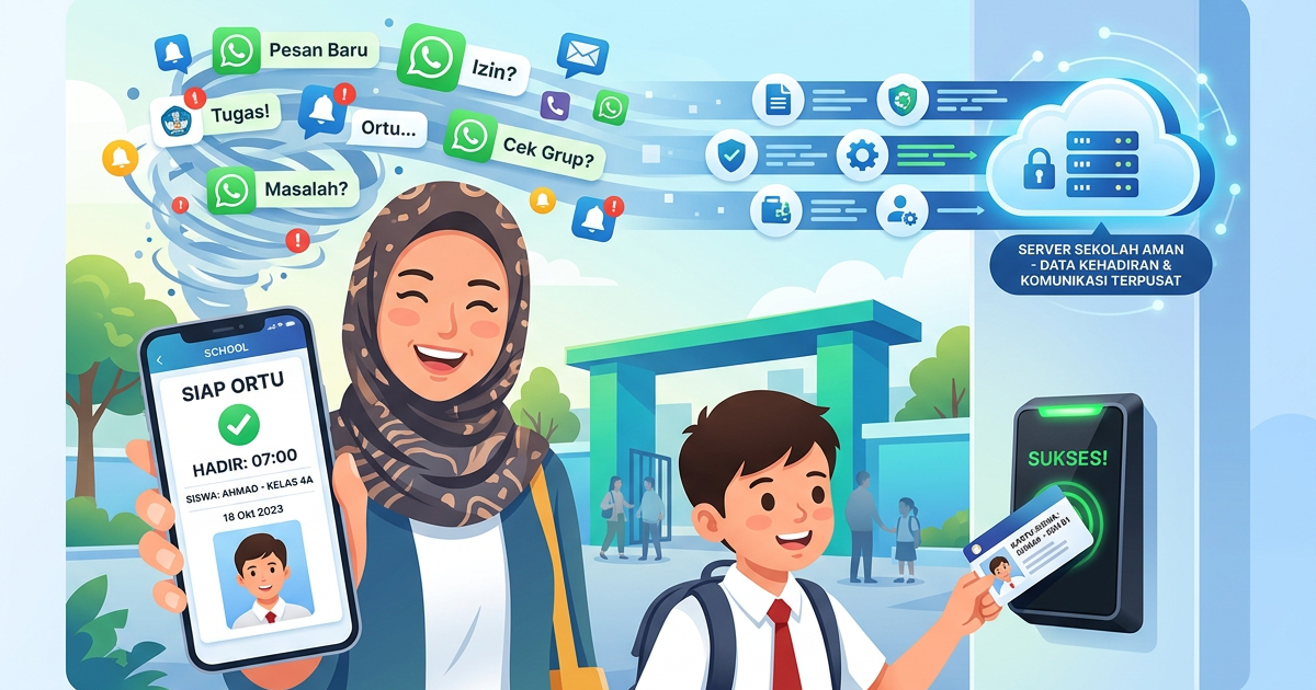 Transformasi Komunikasi & Keamanan Sekolah: Saatnya Berhenti Bergantung pada Grup WhatsApp!